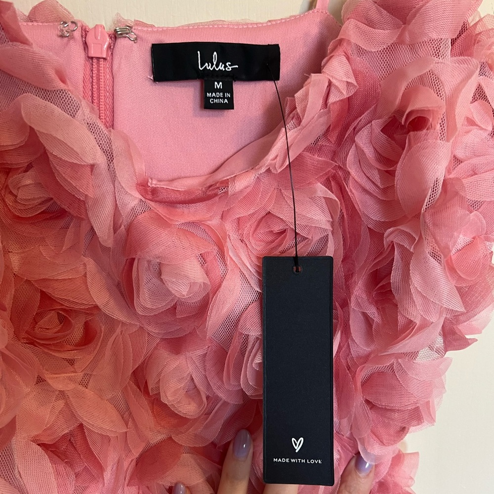 Lulu's Rosy Ruffle Dress - Picture 3 of 5